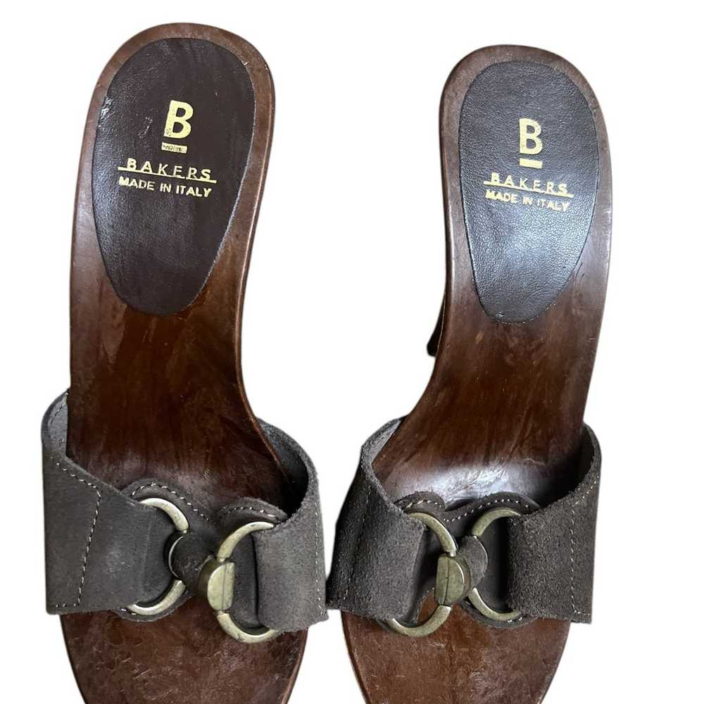 Bakers Italian wooden heels clogs - image 4