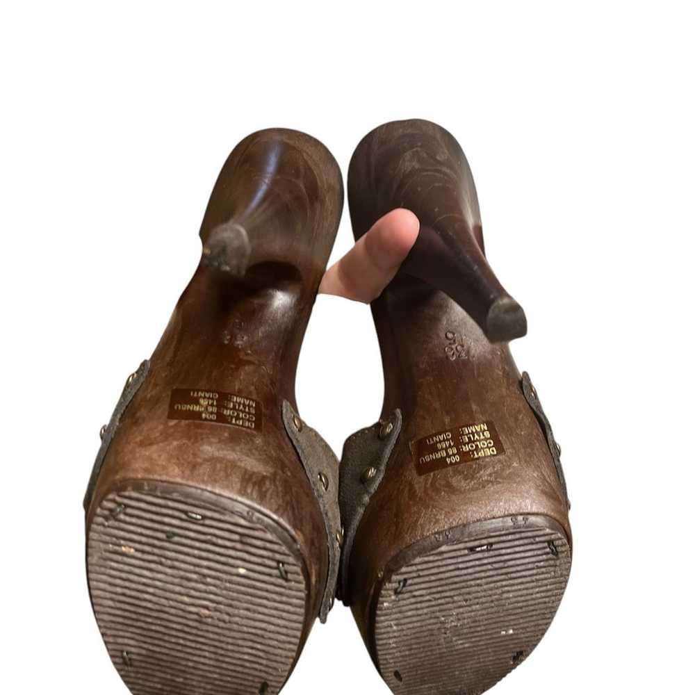 Bakers Italian wooden heels clogs - image 5