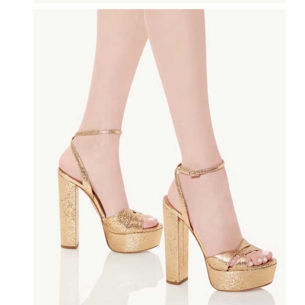 Aquazzura Strappy Heel Sandal Sinner Plateau 140 … - image 3