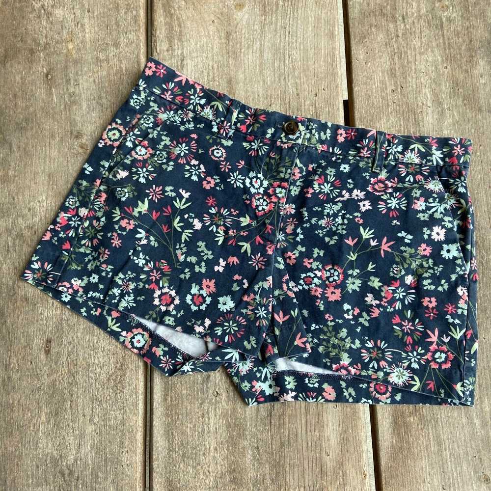 Gap Gap Khakis Summer Shorts Navy Blue Floral Pri… - image 2