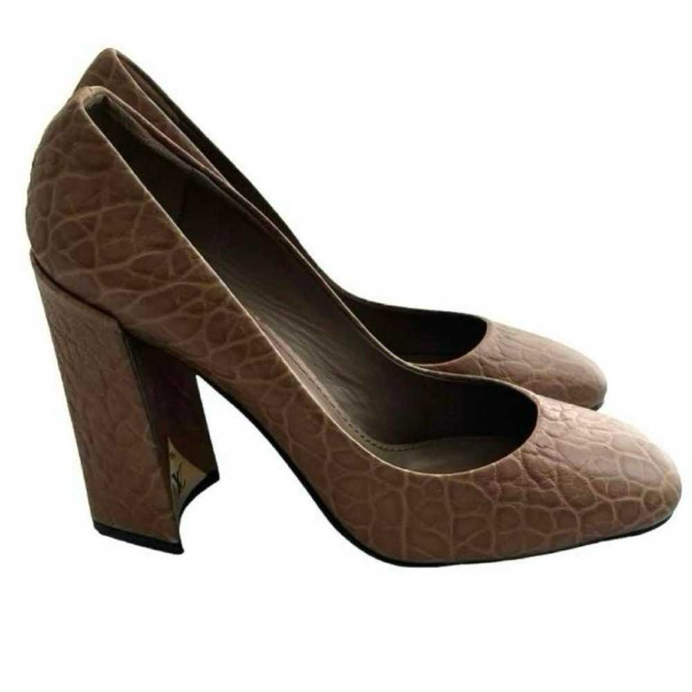 Louis Vuitton Crocodile-embossed Brown Pumps - image 2