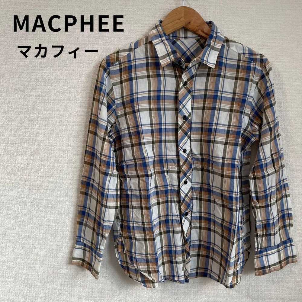 MACPHEE Check Shirt Tomorrowland Made in Japan - image 1