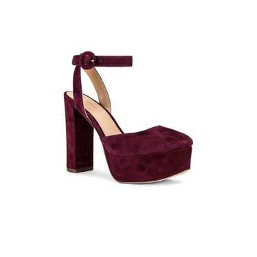 Veronica Beard NWOB Magda Heels in Merlot Size 7M - image 1