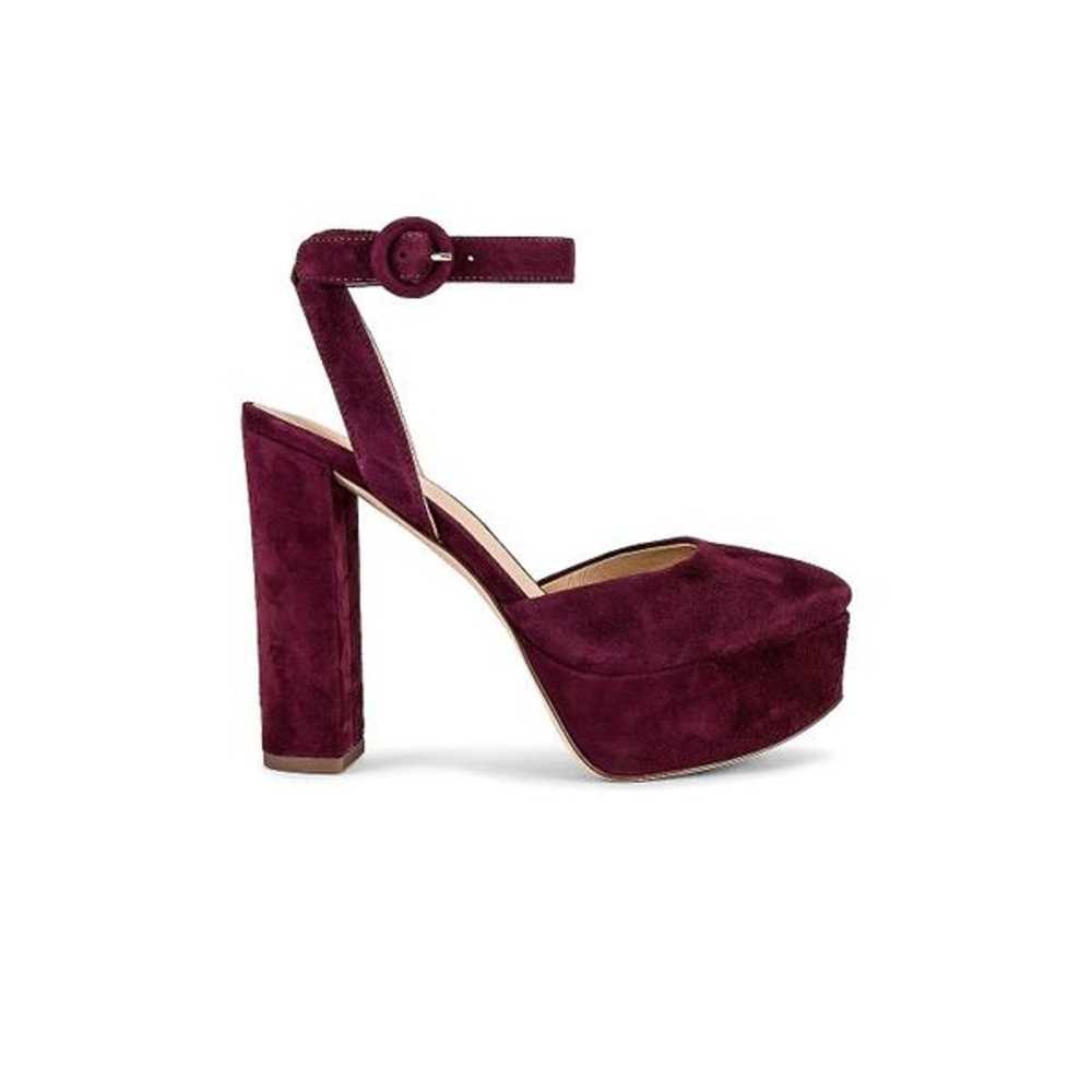 Veronica Beard NWOB Magda Heels in Merlot Size 7M - image 2