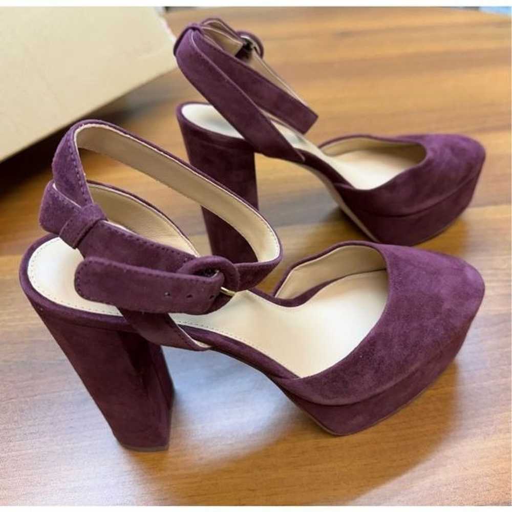 Veronica Beard NWOB Magda Heels in Merlot Size 7M - image 8