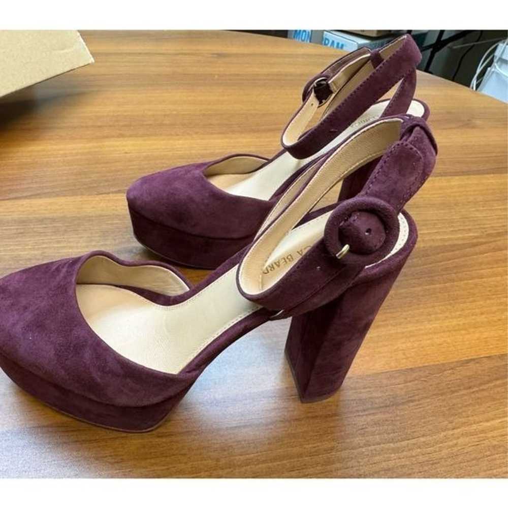 Veronica Beard NWOB Magda Heels in Merlot Size 7M - image 9