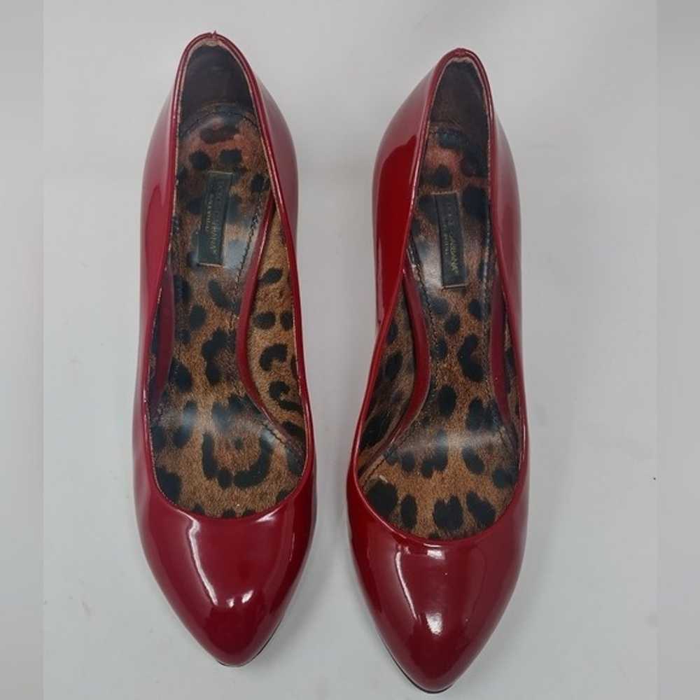 Dolce and Gabbana Red Patent Leather Pumps - image 4