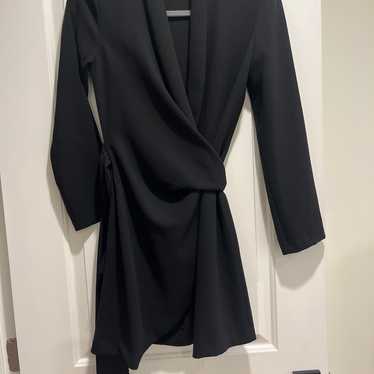 Zara black wrap dress