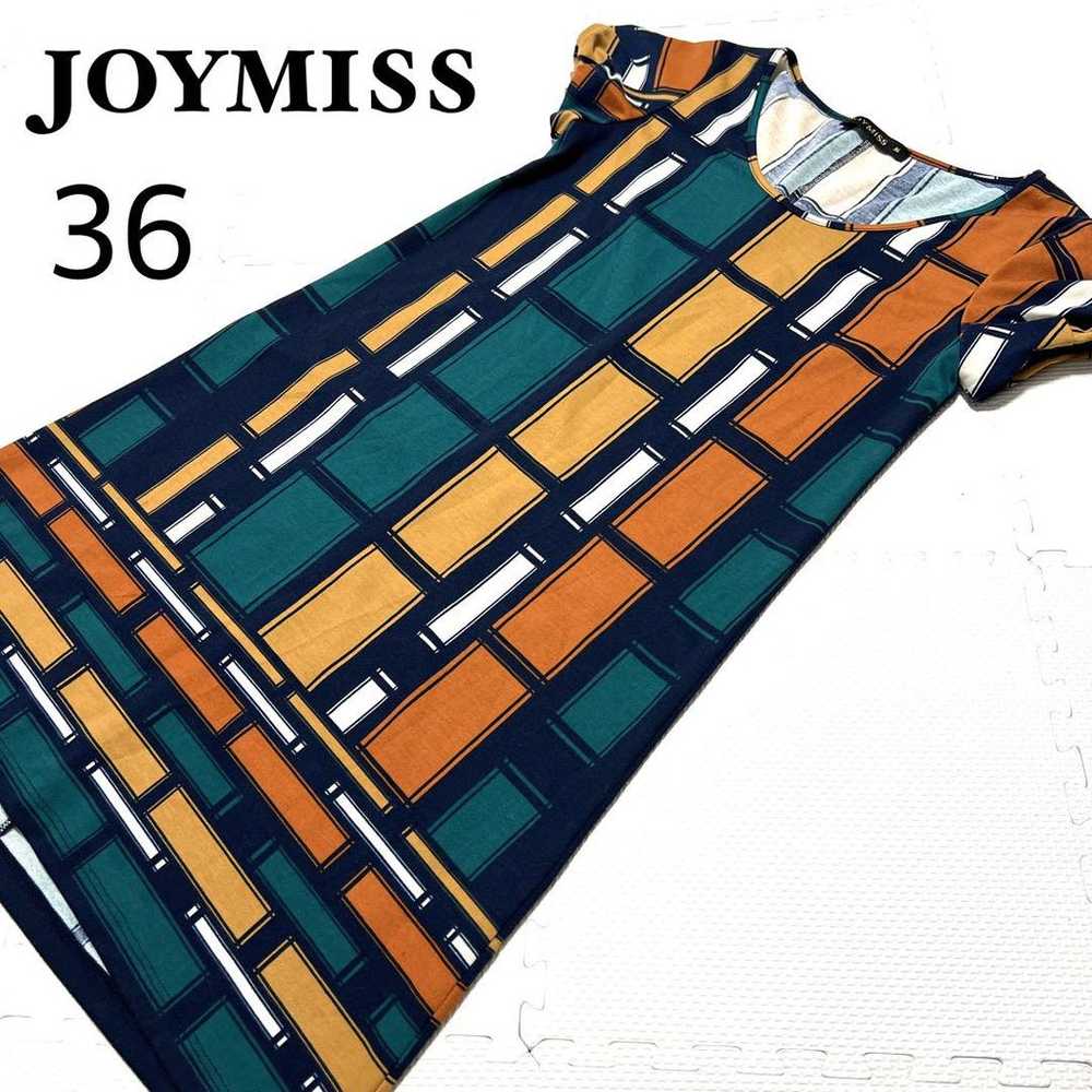 JOYMISS Patterned Dress Modern 36 Short Sleeve - image 1