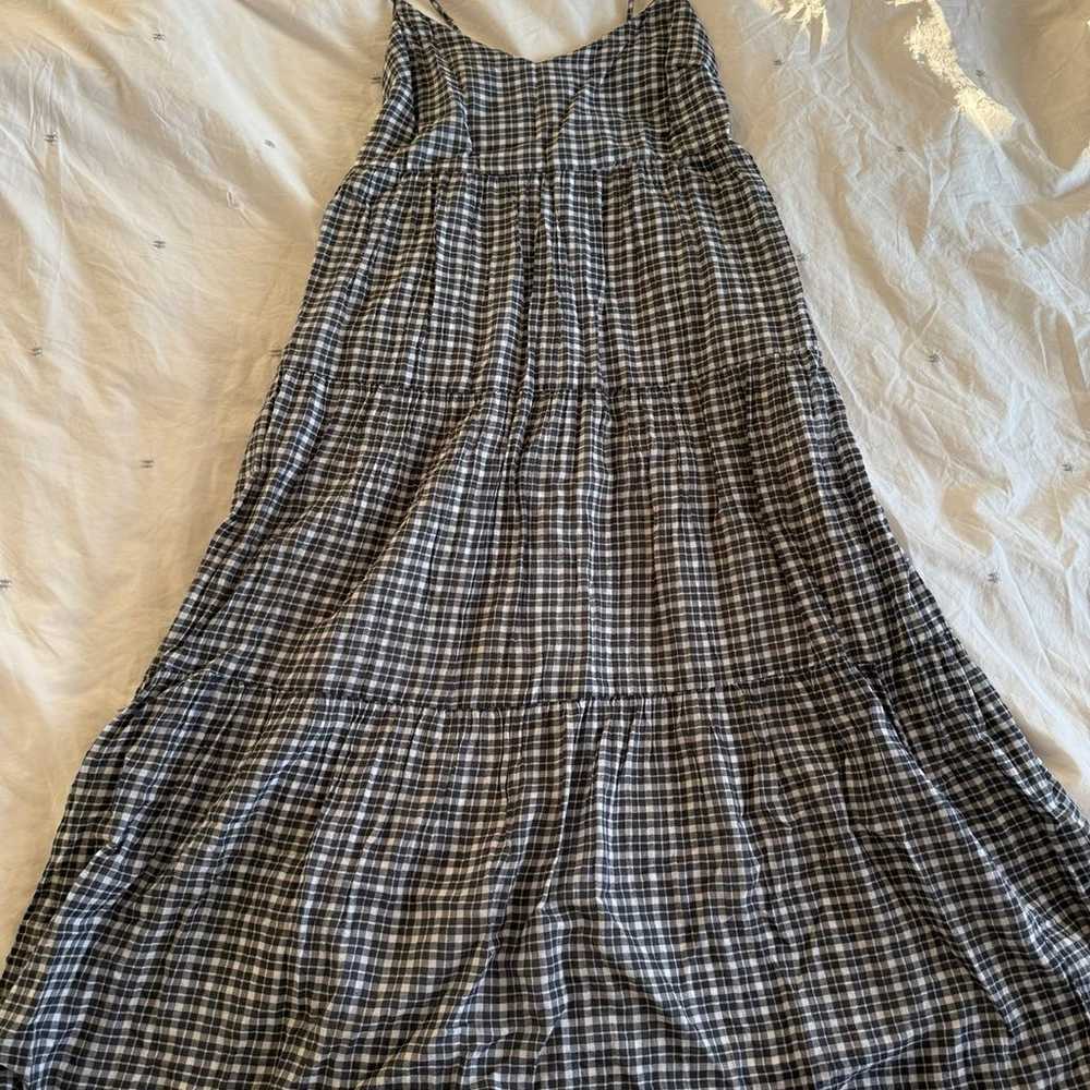 Abercrombie & Fitch Tie-Strap Tiered Trapeze Dress - image 1