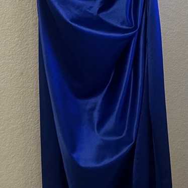 dark blue formal dress