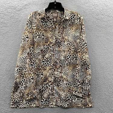 Vintage CHICOS Woman's Cheetah PrintLarge Size 2 … - image 1