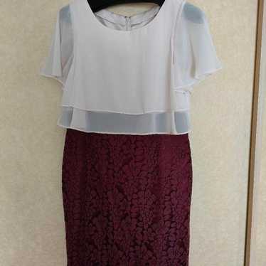 【Like New】 Bordeaux Lace Dress