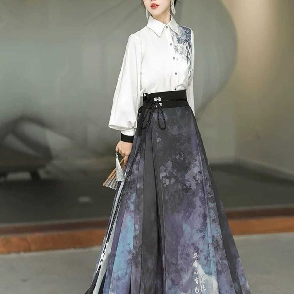 New Hanfu Skirts Mamianqun Traditional Chinese Sk… - image 2