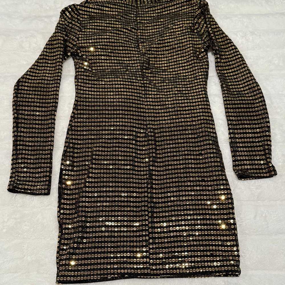 Gold Sequin Dress - image 2