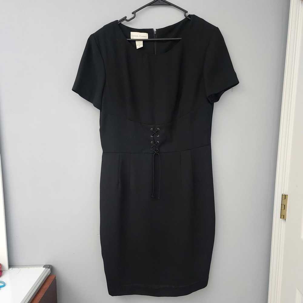 Casual Corner Womens black Dress 100% Polyester S… - image 1