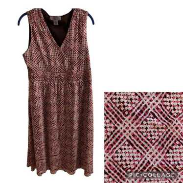 Nine & Co By Nine West Pretty Patterned Dress-Wom… - image 1