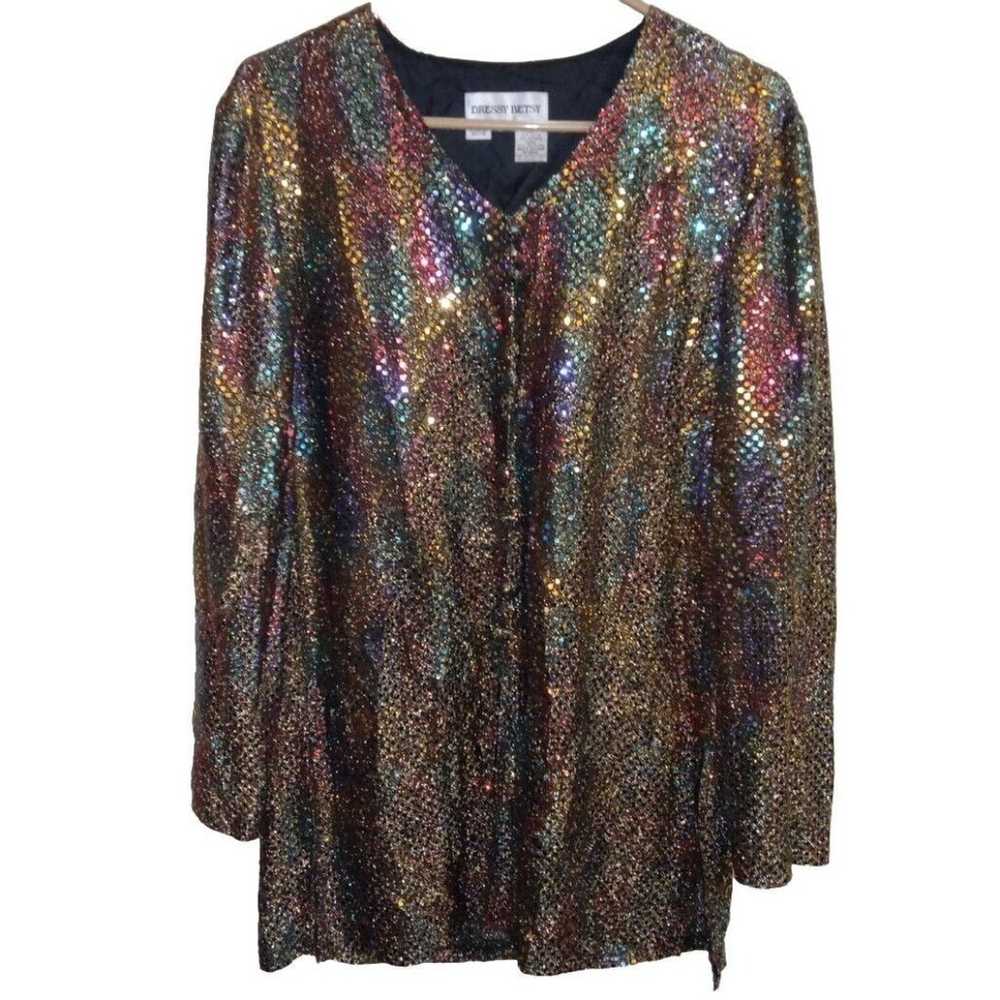 Dressy Betsy Women's Vintage Top 80's  Party Meta… - image 10