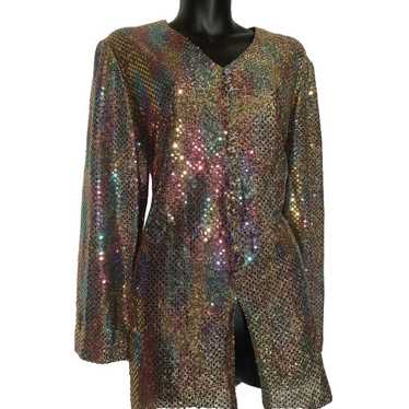 Dressy Betsy Women's Vintage Top 80's  Party Meta… - image 1