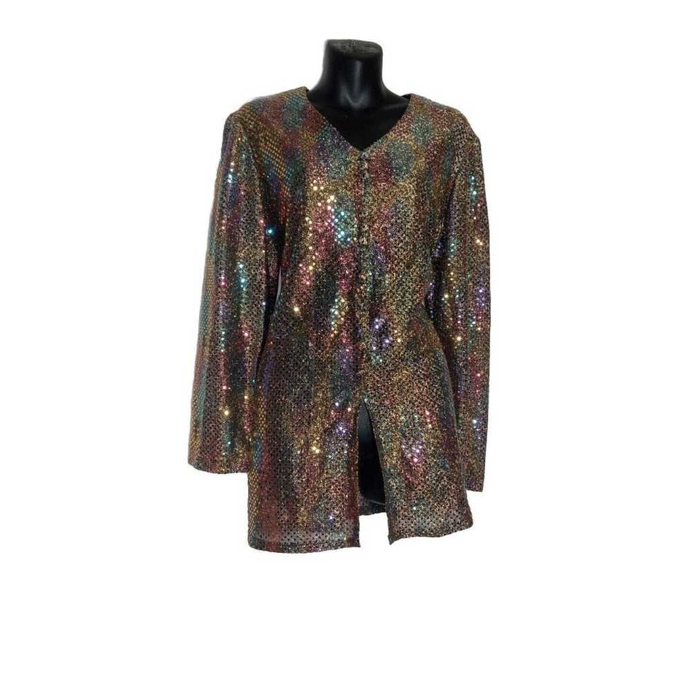 Dressy Betsy Women's Vintage Top 80's  Party Meta… - image 2