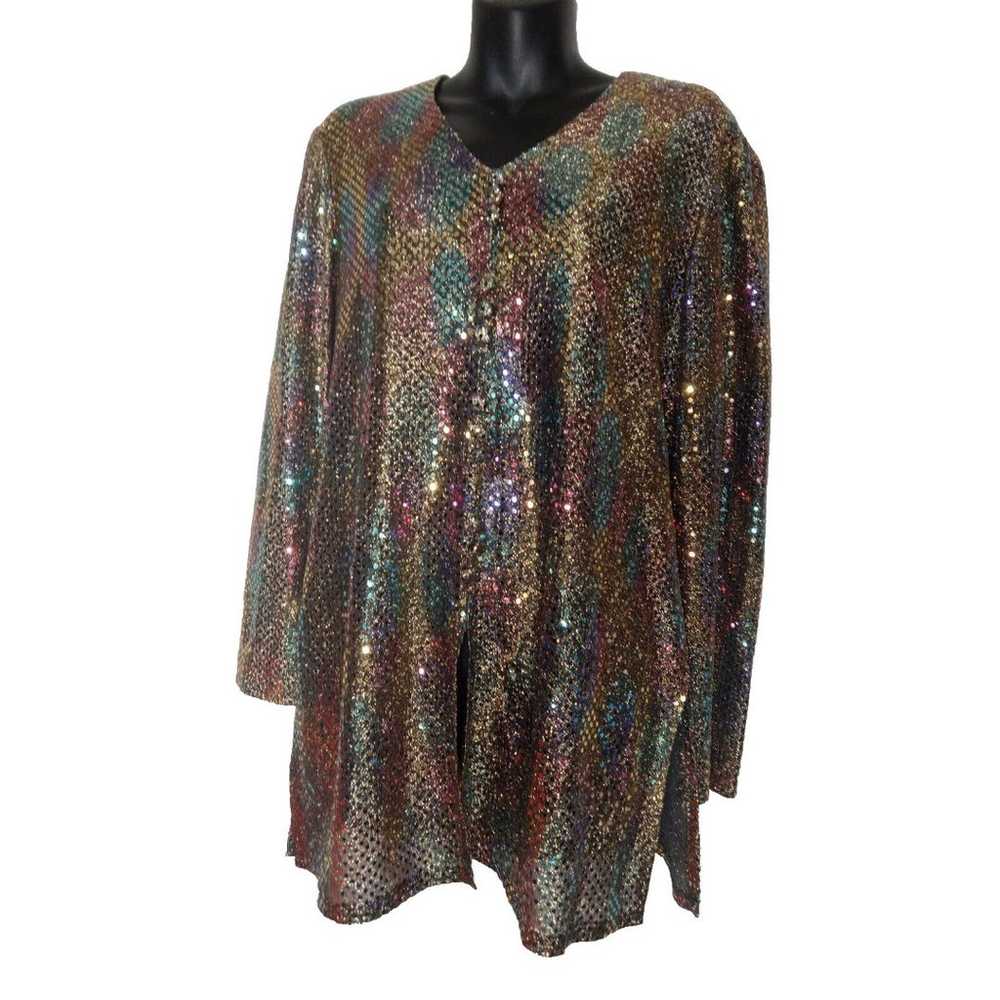 Dressy Betsy Women's Vintage Top 80's  Party Meta… - image 5