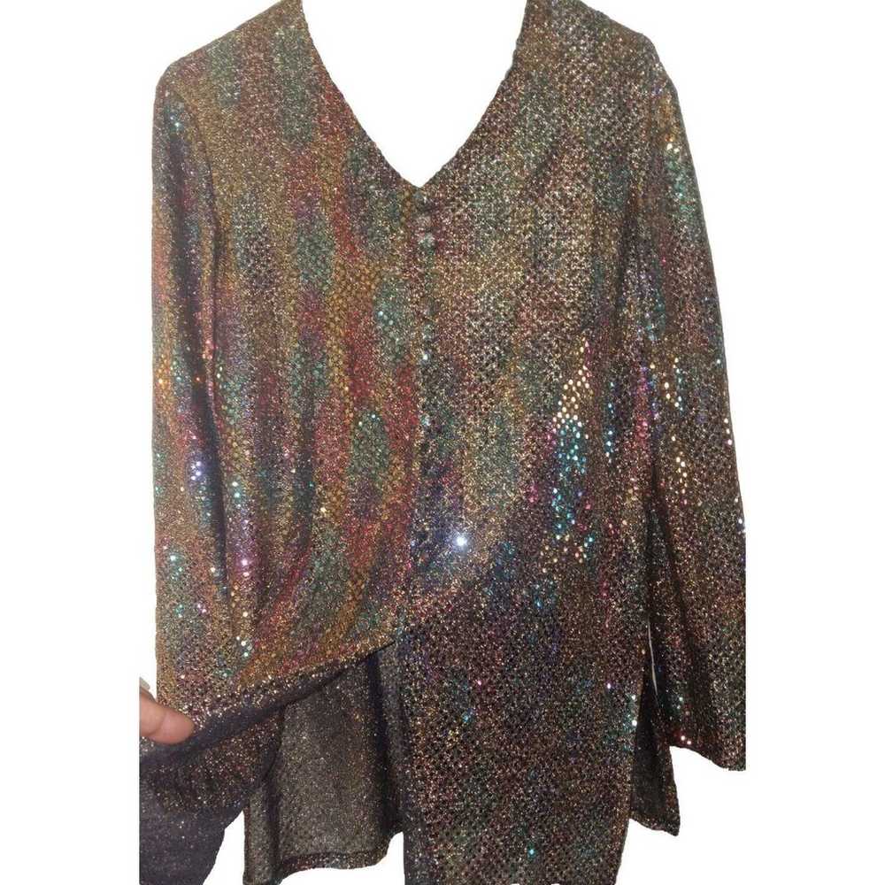 Dressy Betsy Women's Vintage Top 80's  Party Meta… - image 7