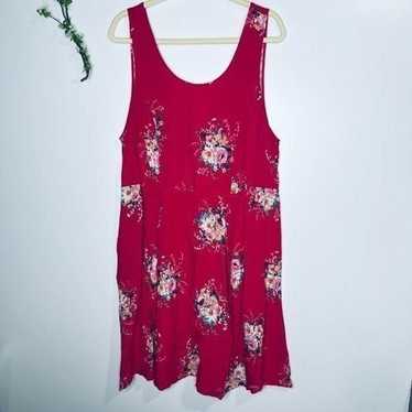 Torrid Hot Pink Floral Tank Sundress