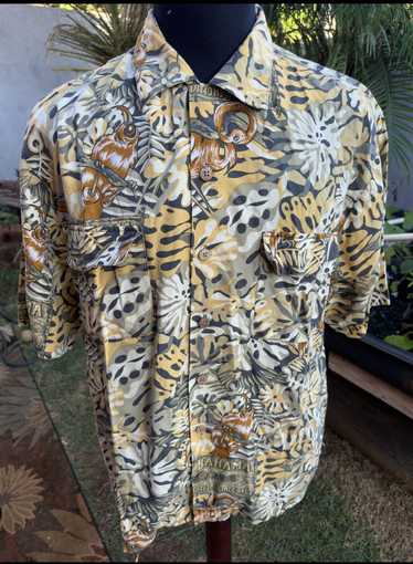 Tommy Bahama Tommy Bahama Hawaiian Print Brown Men