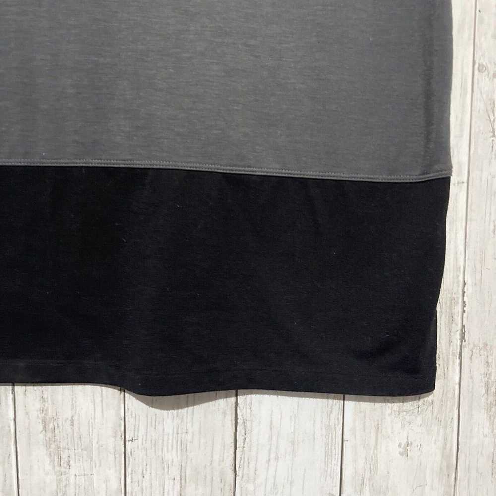 Athleta Ella Colorblock Gray Black T-Shirt Dress … - image 3