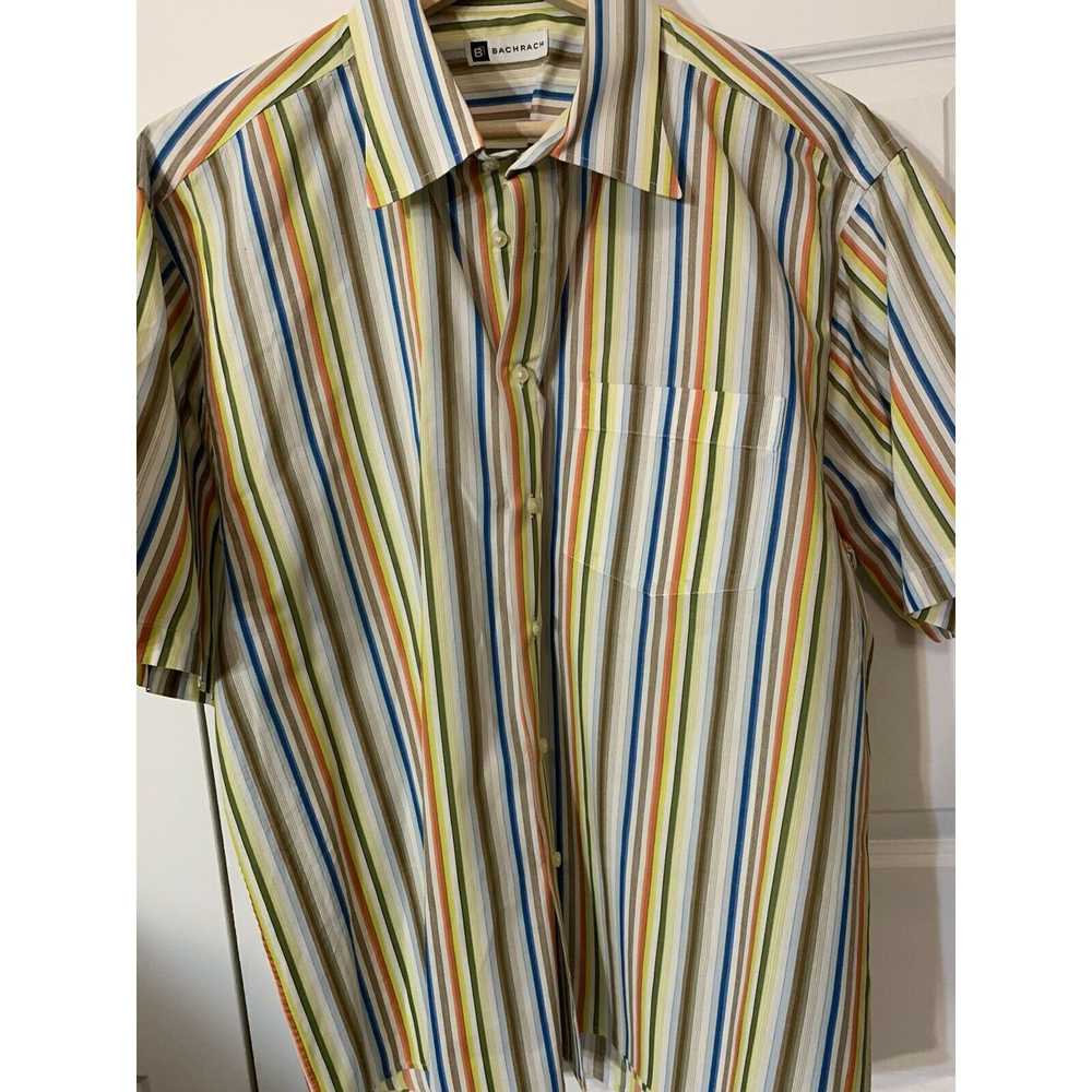 Bachrach BACHRACH Men's Sz XL Shirt Button Multi … - image 3