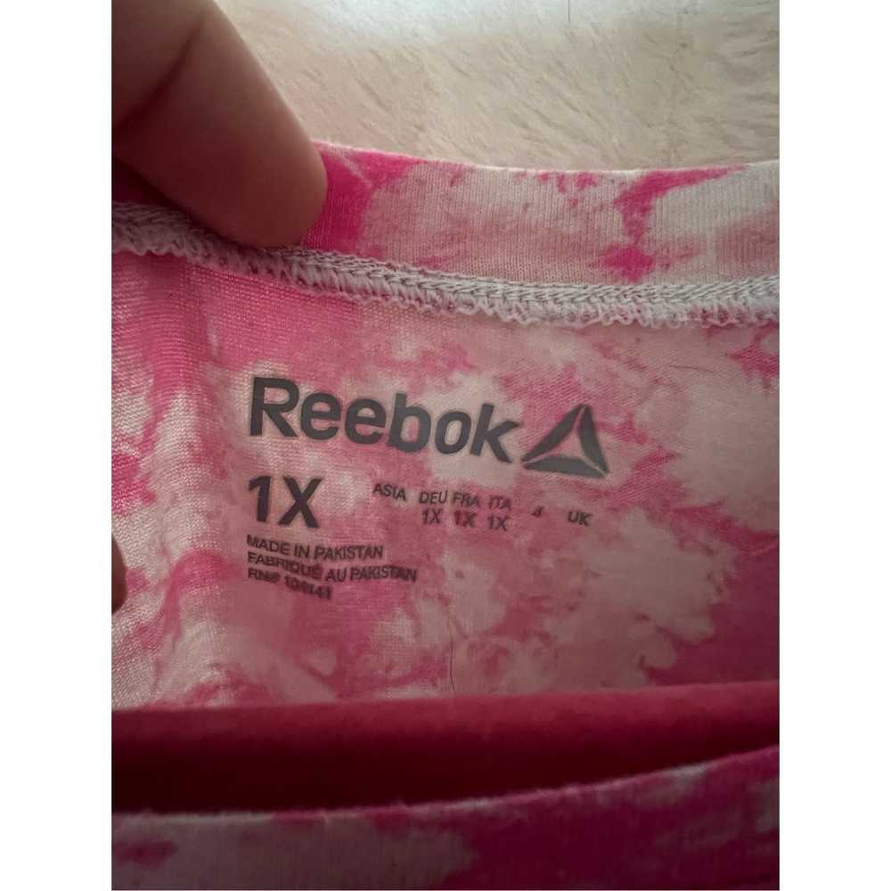 Reebok Reebox Pink & White Tie Dye Tank Top Woman… - image 4