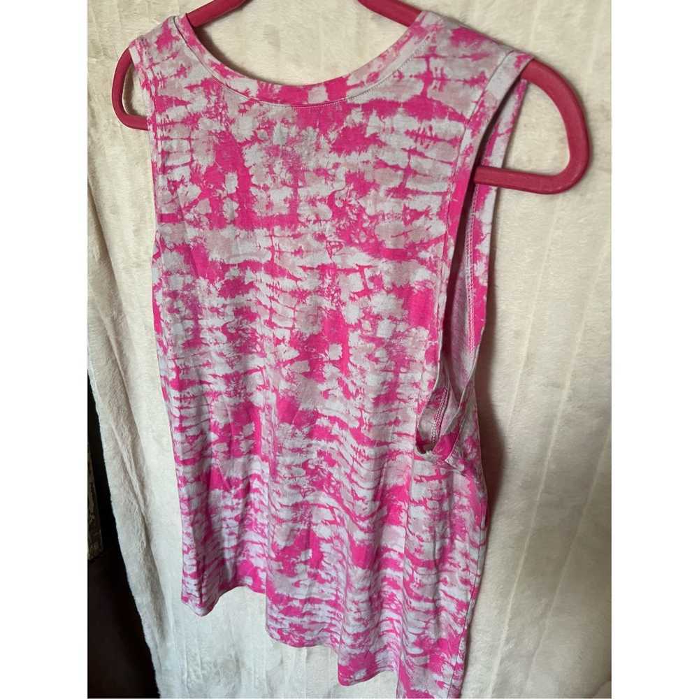 Reebok Reebox Pink & White Tie Dye Tank Top Woman… - image 6