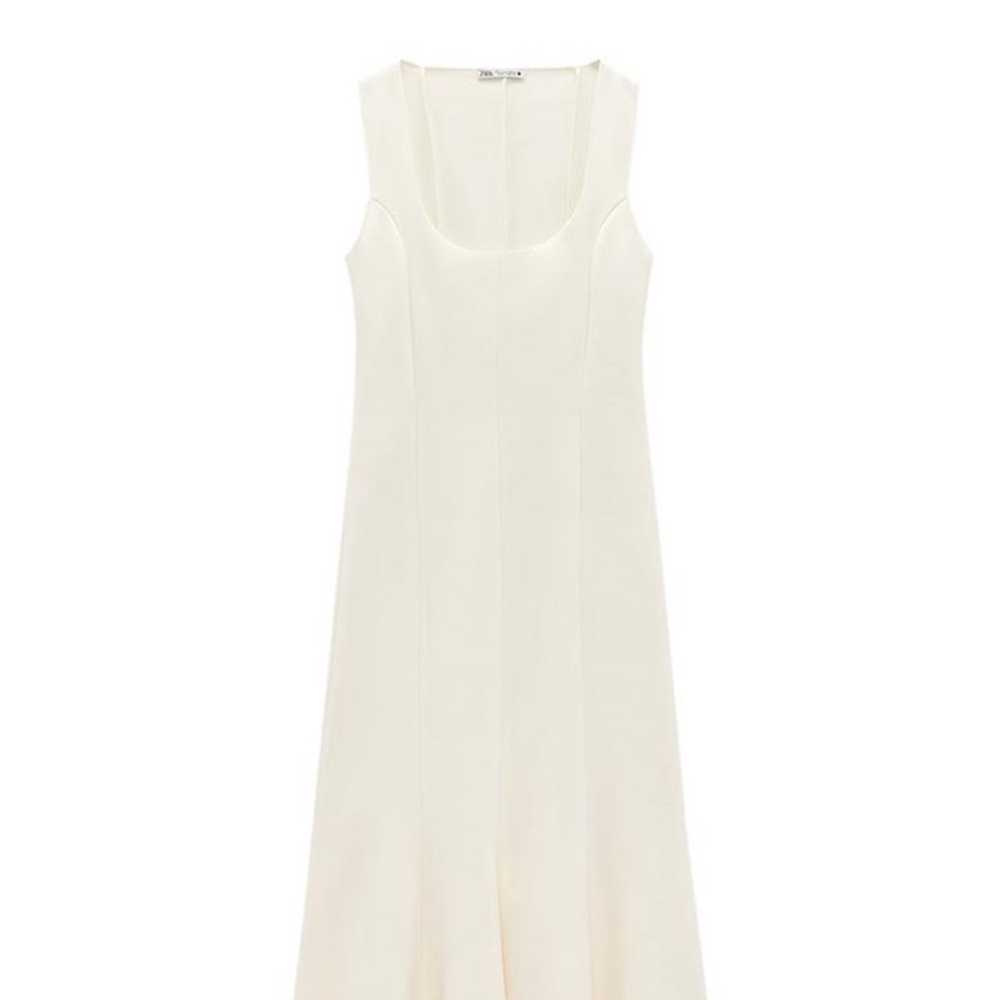 Zara midi cream dress - image 7