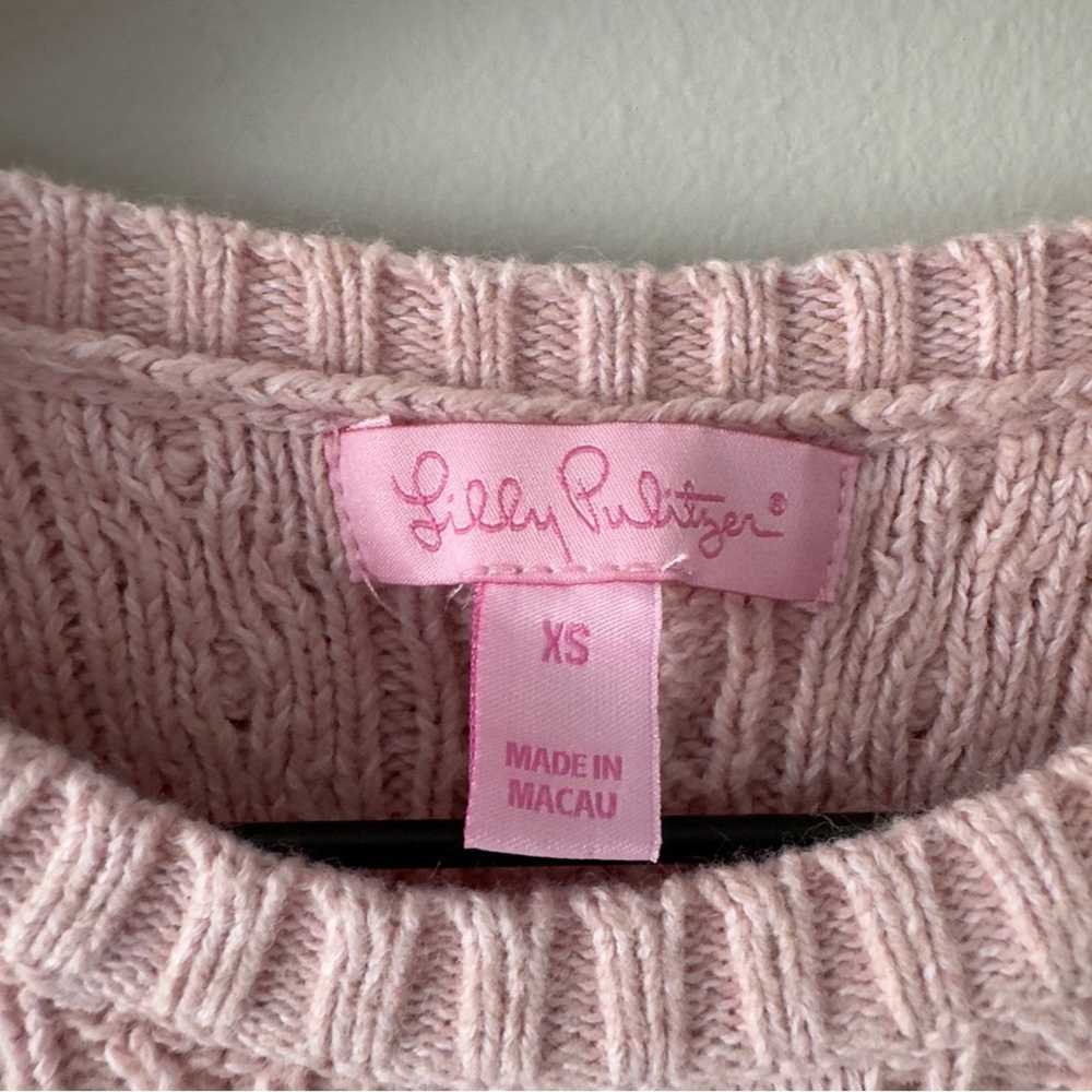 Lilly Pulitzer Lilly Pulitzer Pink Cable Knit Sho… - image 7