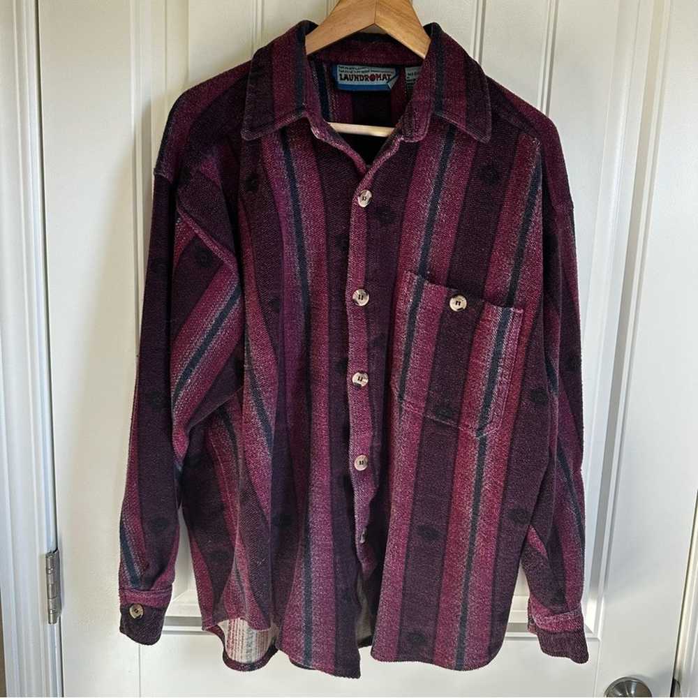 Laundromat vintage women’s flannel button down sh… - image 2