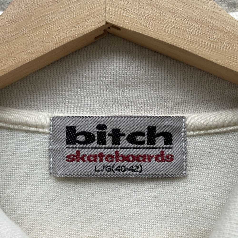 Vintage 90s BITCH SKATEBOARDS Zipper Ups Jacket V… - image 7