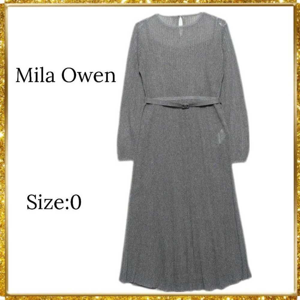 ★Excellent condition★ Mila Owen Pleated Lamé Knit… - image 1