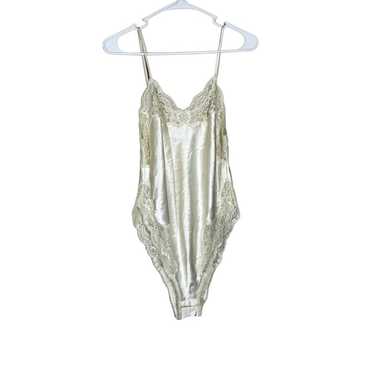 VTG Victoria’s Secret Gold Label Satin Bodysuit Si