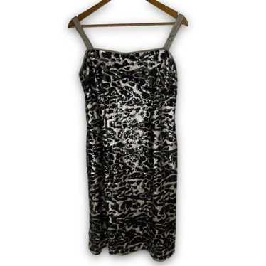 Feraud Paris Metallic Tan Black Camo Sequined Body