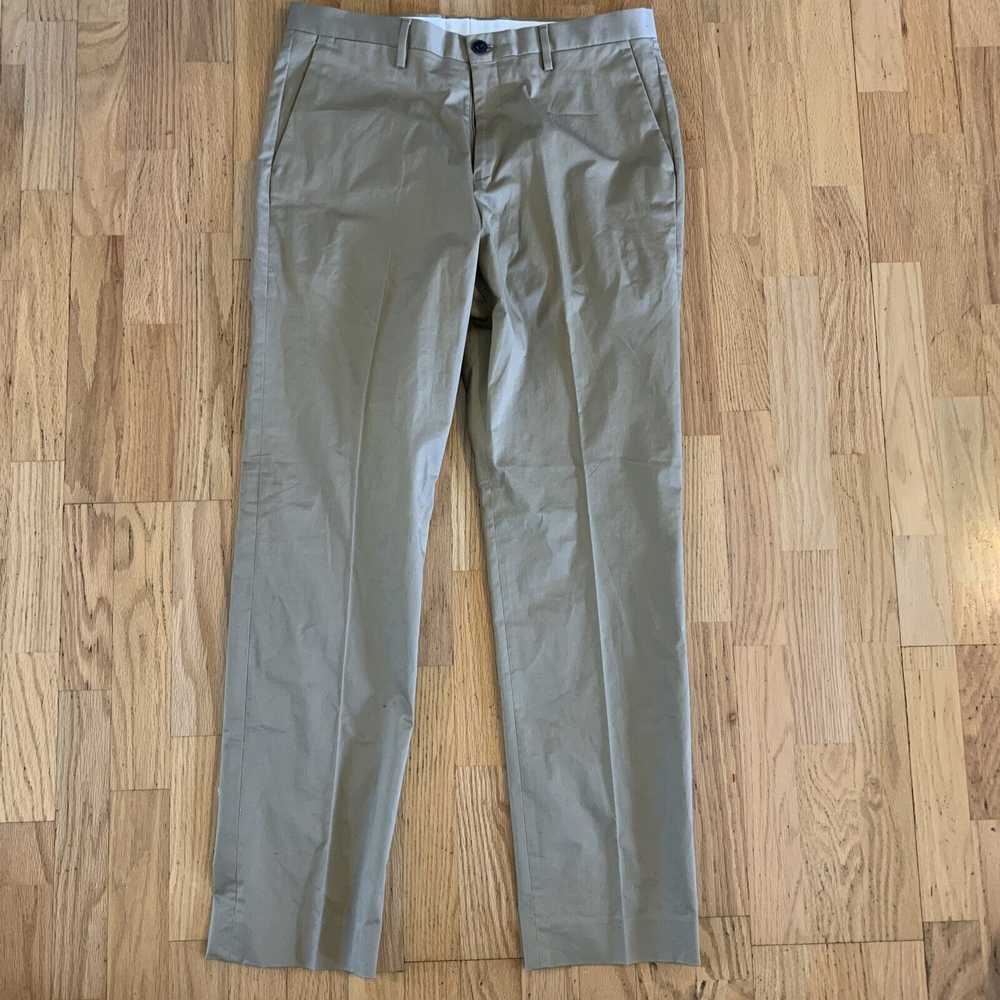 Lucky Brand Khaki Pants Mens Slim Fit 34x32 Beige… - image 1