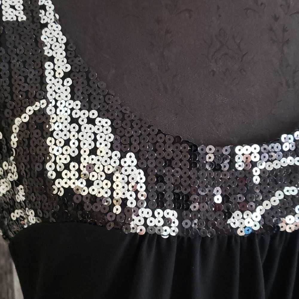 Jonathan Martin Black Sequin Size 8 Dress EUC - image 2