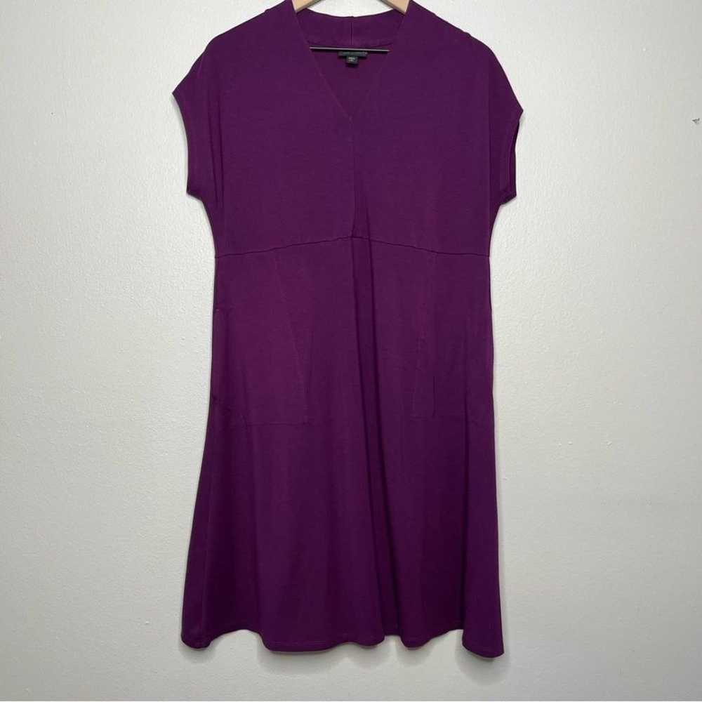 J. Jill Women Dress Medium Petite Wearever Purple… - image 1