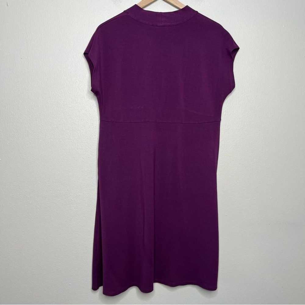 J. Jill Women Dress Medium Petite Wearever Purple… - image 5