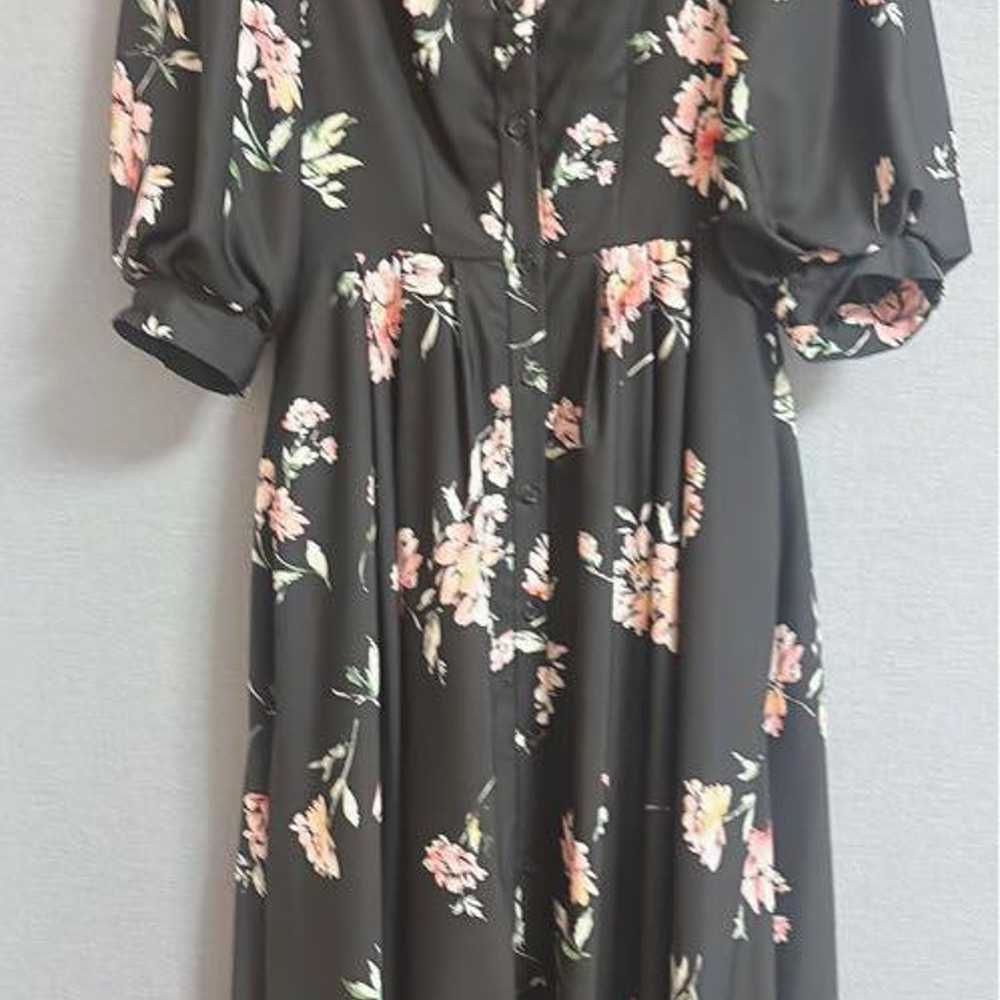 Floral Pattern Long One Piece Dress. - image 2