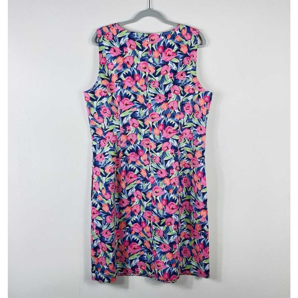 Talbots Size 16 Rose Floral Print Sleeveless Shif… - image 2