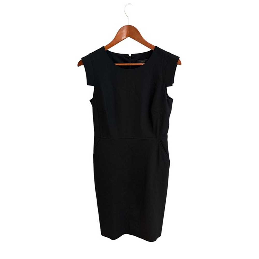 J.Crew Black Wool Blend Dress Size 6 Sleeveless S… - image 1