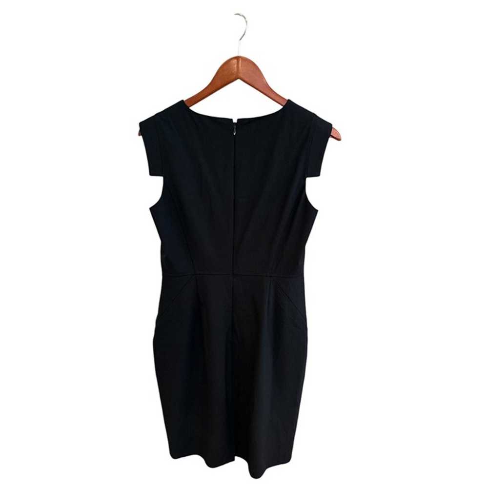 J.Crew Black Wool Blend Dress Size 6 Sleeveless S… - image 2