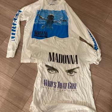 NIRVANA & MADONNA Long Sleeve T-Shirt Set Kiyoharu