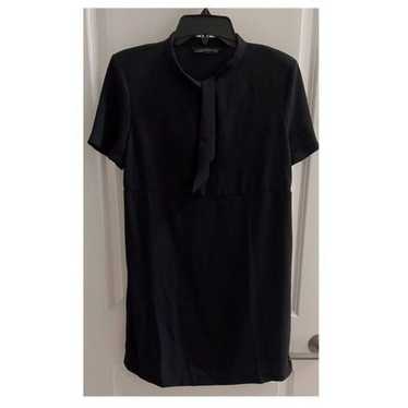 Zara MEDIUM Black Short Sleeve Dress