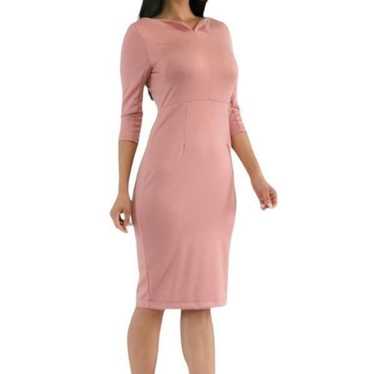 Jeyrey by H and H Fashion Soft Pink Sheath Dress S